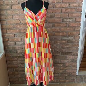 Colorful Striped Maxi Dress